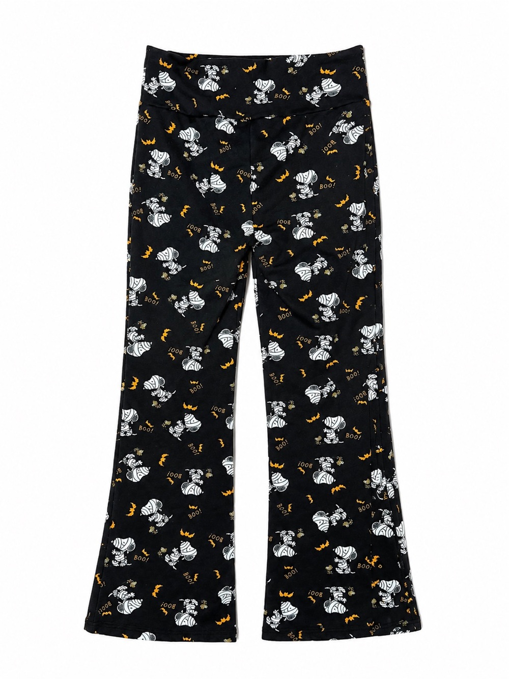 Peanuts Snoopy Halloween Mummy Print Flare Leggings